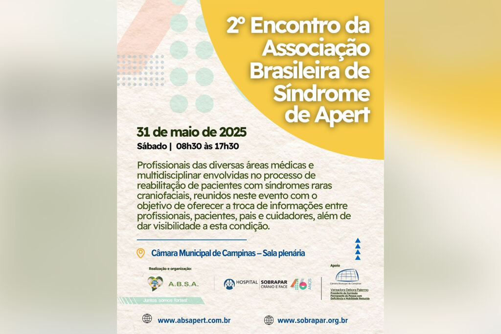 Encontro reúne especialistas da saúde e famílias de crianças com doença rara craniofacial